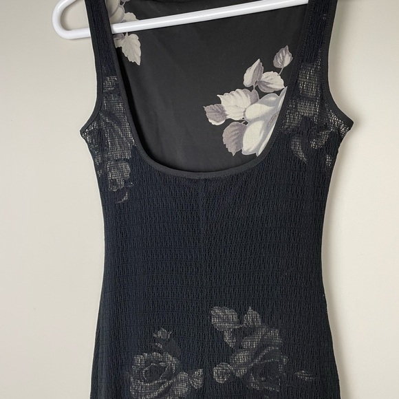 BEBE Floral Black Dress - Picture 6 of 7
